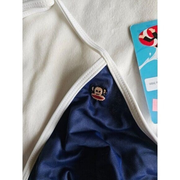 Vintage Paul Frank Womens Bikini, Julius the Monkey, Blue, Bathing Suit, Large - Picture 2 of 6